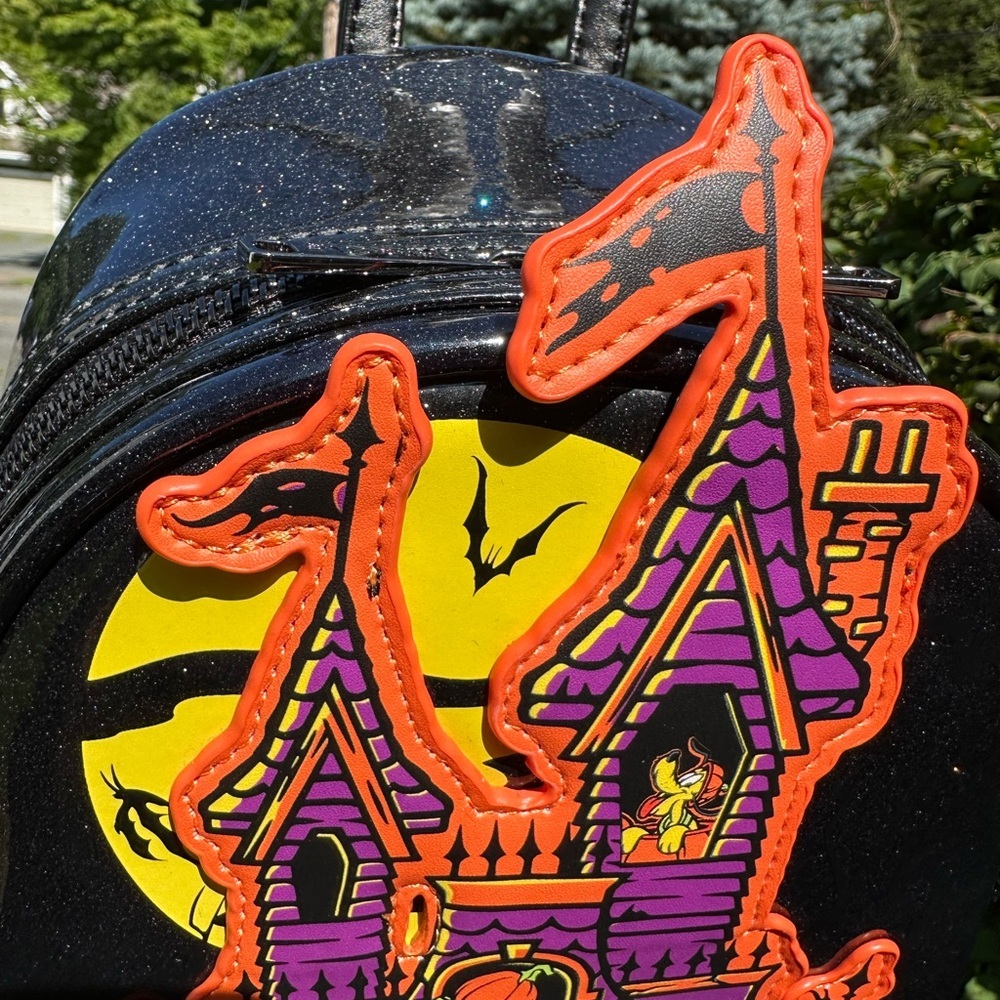 Loungefly Glow in Dark Haunted House Mini Backpack Disney Parks NWT - Picture 9 of 15